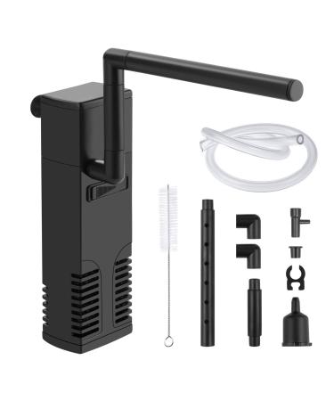 Flintronic aquarium filter 4W aquarium pump aquarium internal filter adjustable aquarium internal filter with small brush 300l/h water pump flow aquarium filter with water pump for 60l aquarium - Buy Online on GoSupps.com