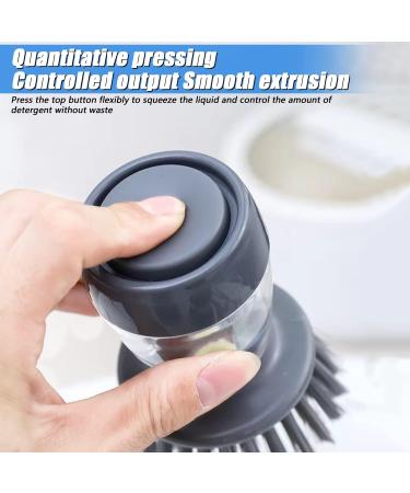CERSATY 3-Set Rinse Brush with Detergent Dispenser | Removable Dishwashing Brush for Kitchen Utensils Bowls & Pots - International Shipping Available - Buy Online on GoSupps.com