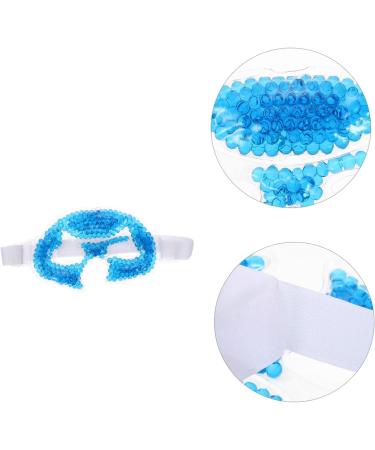 Ipetboom Pvc Shading Ice Sleep Eye Cooling Eye Patch For Sleeping Cooling Eye Pads Cold Hot Compress Eye Shades for Sleep Facial Ice Valid Bead Gel To Sleep 20x10.5x0.8cm Blue - Buy Online on GoSupps.com