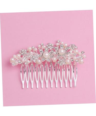 minkissy Barrettes for Women Pearl Hair Accessories Pearl Hair Clip Hair Jewels for Women Women's Hair Accessories Pearl Hair Pin Bridal Hair Clip Flower Hair Comb Pearlescent Blush Bride - Buy Online on GoSupps.com