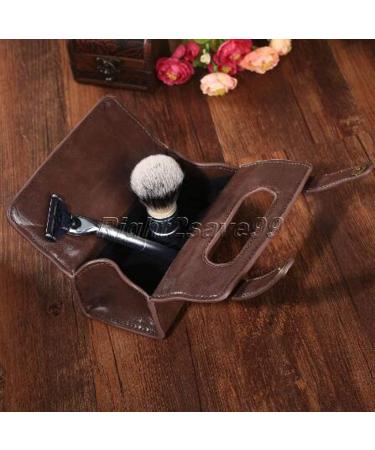 Zhongjiuyuan Professional Hairdressing Shaving Brush with Bamboo Handle & Travel Organizer Bag - Ideal for Barbers & Shaving Enthusiasts - Buy Online on GoSupps.com