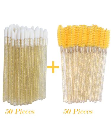 Buy AKOAK 100 Pcs Disposable Lip Brushes & Eyelash Wands - Perfect for Lip Gloss & Makeup Application Yellow Beauty Kit - Ships Worldwide - Buy Online on GoSupps.com