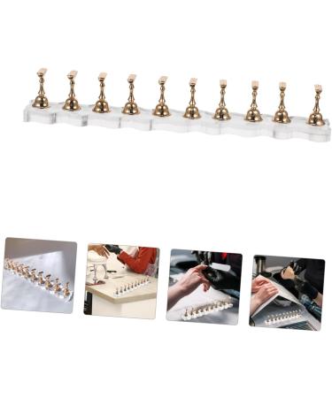Healeved 2 Sets Nail Art Nail Racks Happy New Year Hats Nail Drill Handle Stand Nail Stand Nail Decoration Nail Practice Hands Metal Decor Acrylic Decorative Nails Manicure - Buy Online on GoSupps.com