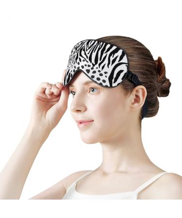 Adjustable Animal Tiger Leopard Skin Sleep Mask for Women | Stylish Eye Shades with Elastic Strap - Buy Online on GoSupps.com