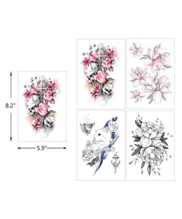 Full Arm Temporary Tattoo Sticker Set - 12 Sheets for Men and Women - Buy Online on GoSupps.com