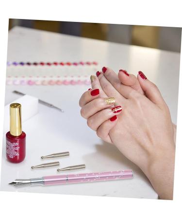Housoutil 1 Set Nail Art Pen Nail Drill Point Pen Builder Brush Nail Art Tools Embroidery Tools Paint Marker Replacement Tips Nails Accessories Nails Tools Dot Pen Drilling Stainless Steel - Buy Online on GoSupps.com