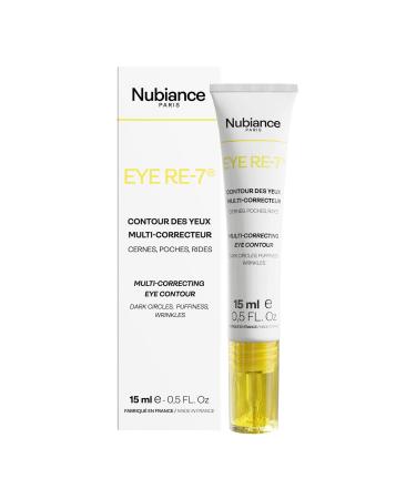 NUBIANCE - EYE RE-7 15ml - Multi-corrective eye contour Anti-dark circle Anti-puffiness Firming and anti-oxidant Moisturising and anti-wrinkle - Combats uneven pigmentation and blemishes