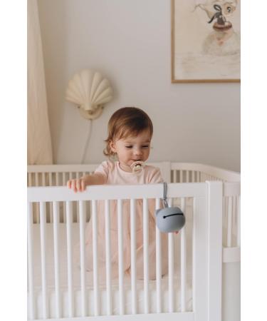 Little Thriver 2pcs Silicone Pacifier Holder Set for Boys and Girls - Silver Lining + White Sand - Buy Online on GoSupps.com