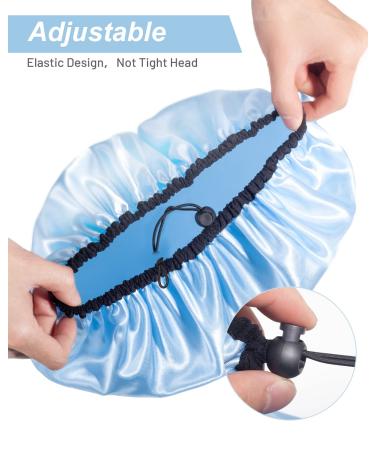 Auban Adjustable Extra Large Shower Cap for Women - Reusable Waterproof Hair Cap in 3 Colors - Buy Online on GoSupps.com