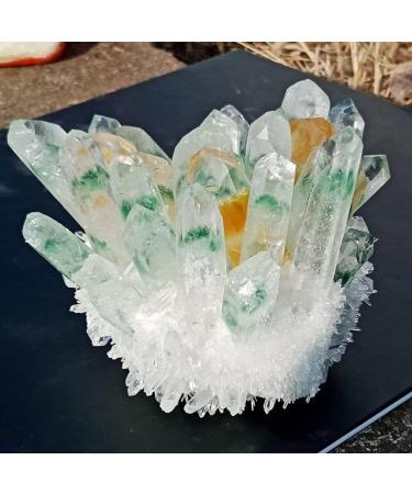 Natural Crystal Rough Natural Green Ghost Original Stone Orange Crystals Minerals Home Decor Beautiful (Size : 1000g) (Size : 800g) - Buy Online on GoSupps.com