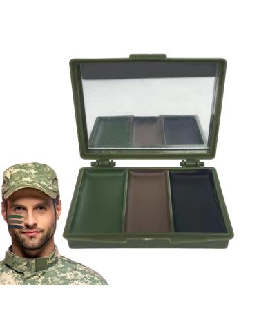 G n rique Camouflage oil for face paint - Hunting face paint | 3-color camouflage face paint | 40g long-lasting camouflage face paint