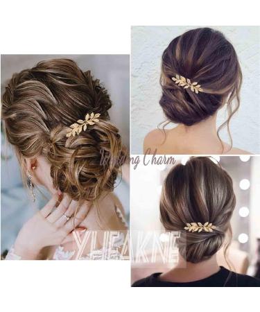 Yheakne Boho Leaf Hair Comb Gold Wedding Headpieces Bride Side Comb Metal Branch Hair Piece Wedding Hair Accessories for Bride and and Bridesmaids - Buy Online on GoSupps.com