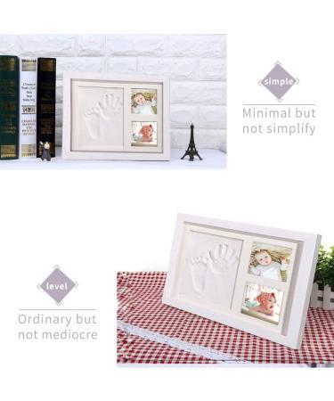 Baby Handprint & Footprint Frame - Amayga Wooden Plaster Print Set | Perfect Newborn Memory Gifts - Buy Online on GoSupps.com