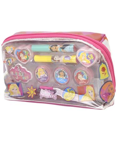 Markwins Princess Essential Makeup Bag - Girl Makeup Set - Disney Princess Make up and Beauty Set for Girls in a Colourful Beauty bag- Makeup Kit and Fun Accessories - Toys and Gift for Kids 2022 Version