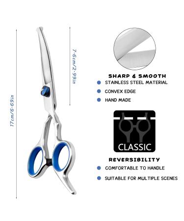 Premium Dog Scissors | Stainless Steel Grooming Scissors for Dogs & Cats | Safety Round Tip Dog Hair Scissors - Buy Online on GoSupps.com