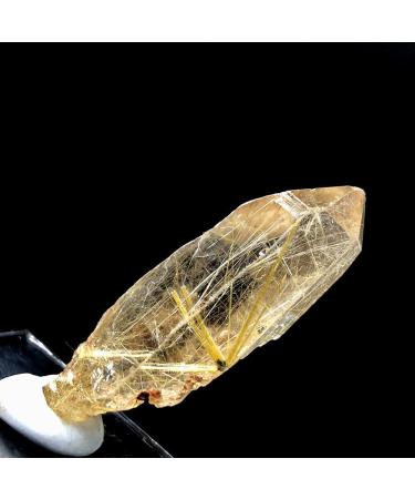ERNZI Natural Rutile Quartz Crystal Specimen Golden Hair Rutila Titanium #115