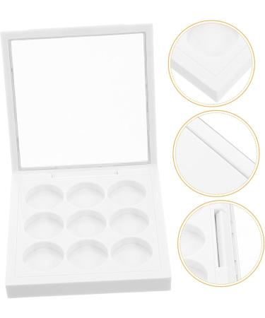 DIY Eyeshadow Palette Empty Box 9-Grids Eyeshadow Replacement Pan Blush Highlighter Contour Concealer Palette Makeup Organizer for Travel Party and Daily Use - Buy Online on GoSupps.com