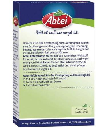 Abbey Slot Capsules for Constipation Relief - 40 Soft Capsules with Herbal Castor Oil - Activate Healthy Digestion - Buy Online on GoSupps.com