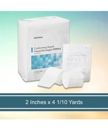 McKesson Sterile Conforming Stretch Gauze Bandages - 2in x 4.1yd - 12 Count (Pack of 1) - Buy Online on GoSupps.com