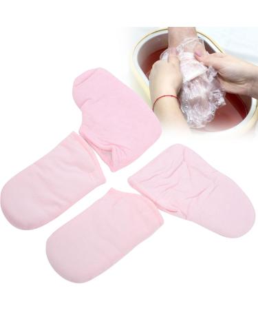 Ensemble De Gants En Cire De Paraffine Mitaines Isol es Pour Soins des Mains Protection de la Chaleur Couvre-pieds En Tissu ponge En Polyester Doux Pour Salons De Spa - Buy Online on GoSupps.com