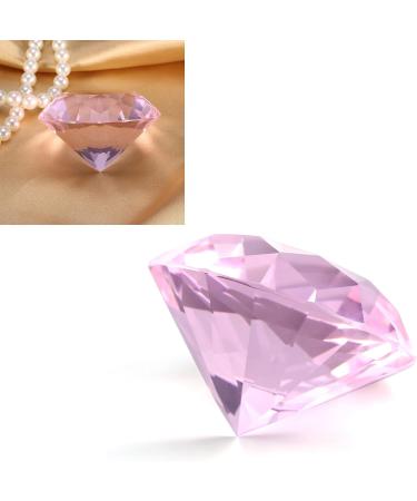 Nail Art Display Gem 60mm Lasting Clarity and Transparency Glass Crystal Gem for Hand Model Shoot Ornament or Nail Art Displays(60MM pink) - Buy Online on GoSupps.com