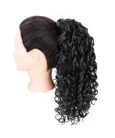 Yuanqu Curly Ponytail Extension Drawstring Ponytails for Black Women Synthetic Curly Drawstring Ponytail for Women - Buy Online on GoSupps.com