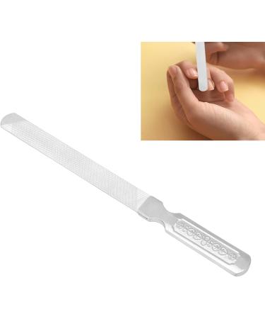 MISNODE Nail File Stainless Steel Double Sided Nail File Metal File Buffer Fingernails Toenails Manicure Pedicure Tools for Salon Home - Buy Online on GoSupps.com