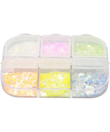 Nail Glitter Fine Glitter 6 Colors Nail Glitter Set Fine Glitter Powder for Eyeshadow Cosmetic Arts Crafts Decoration. Body Glitter Face Glitter for Festival Makeup Halloween DIY Art - Buy Online on GoSupps.com