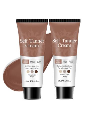 BAInuai 2 Pack Aloe Vera Tanning Cream Intensive Tanning Gel Tan Accelerator with Coconut Oil & Vitamins A & E Tanning Gel for a Quick Tan