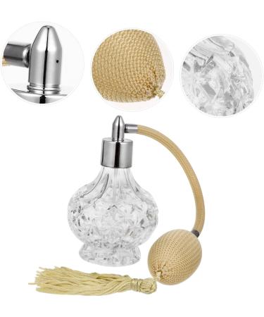 MAGICLULU Perfume Bottle Silicone Ear Covers Perfume Pump Sprayer Makeup Perfume Barber Station Organizer Refillable Crystal Perfume Short Spray Bottle Vintage Glass - Buy Online on GoSupps.com