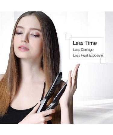 CCKEYIN 4-in-1 Crepe Iron for Hair - Ceramic Hair Straightener Curler & Crimper with Temperature Control - Multi-Style Smooth Iron in Black - Buy Online on GoSupps.com