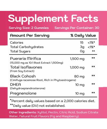 Holistic MD Feminise HRT Estrogen Supplement for Women 1,500 mg  - 60 Gummies - Buy Online on GoSupps.com