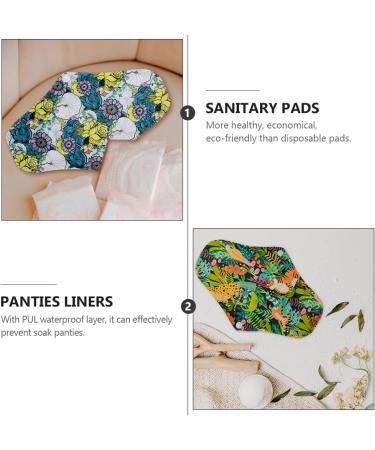Washable Overnight Incontinence Pads 5pcs | Long Liners with Wings for Women | Reusable Cotton Period Diapers | Ideal for Menstrual Hygiene and Leak Protection - Buy Online on GoSupps.com