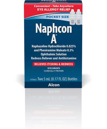 Naphcon-A Eye Drops Twin Pack 2 x 0.17 Fl Oz - Fast-Acting Allergy Relief - Buy Online on GoSupps.com