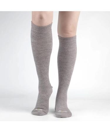 JAVIE 80% Merino Wool Compression Socks | Ultra Soft 15-20mmHg | Large Brown Marl for Women & Men - International Shipping Available - Buy Online on GoSupps.com