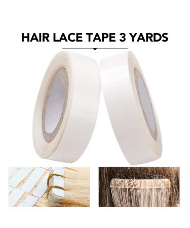 Strong Adhesive Lace Front Wig Tape - 1.27cm x 3 Yards Double-Sided Waterproof Invisible - 2 Rolls for Wigs & Hair Extensions - Pack of 1 - Buy Online on GoSupps.com