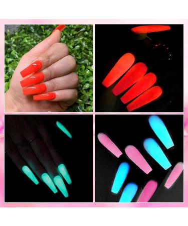 Saviland Glow in the Dark Dip Powder Nail Set - 10 Colors for French Manicure Nail Art, No Lamp Needed - Buy Online on GoSupps.com