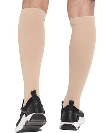 Eurobuy Open Toe Stockings - 23-32 mmHg Varicose Vein Calf Sleeves | Skin Tone Options for Comfort & Style - Buy Online on GoSupps.com