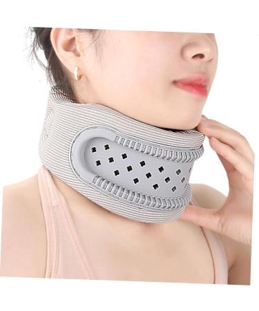 Minkissy Cervical Device Band - Soft Protective Brace for Neck Pain Relief & Support | Travel & Household Use | 52.50x2.20cm Gray - Buy Online on GoSupps.com