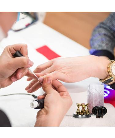 7 Sets Nail Holder Salon De Pro Professional Manicure Set Nail Art Display Stand Home Use Nail Tool Nail Practice Stand Nail Display Stand Metal Holder Pedicure Tip Stand Ceramics - Buy Online on GoSupps.com