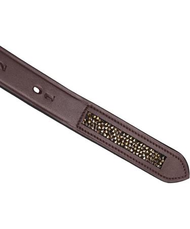 QHP Stirrup Leathers Lupine | Leather with Rhinestones | 150 cm Brown/Beige | International Shipping Available - Buy Online on GoSupps.com