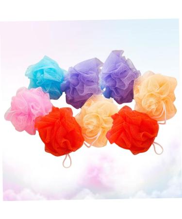 Shop Healeved 8pcs Mesh Bath Balls - Bulk Shower Loofahs & Poufs for Luxurious Exfoliation | International Shipping Available - Buy Online on GoSupps.com