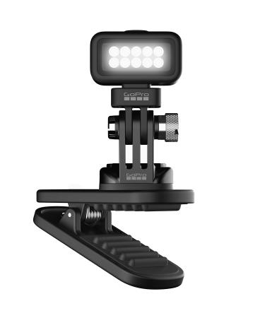 GoPro Zeus Mini Rechargeable LED Light Magnetic 360 Degree Swivel Clip Light with Brightness Between 20  200 Lumens - Official GoPro Accessory (ALTSK-002)
