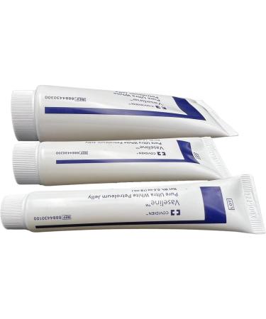 Vaseline Pure Ultra White Petroleum Jelly Bundle - 3 Sizes (3.25 oz 1 oz 0.6 oz) - Ideal for All Skin Types - Shop Internationally - Buy Online on GoSupps.com