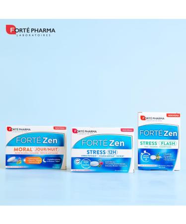 Fort Pharma - Fort Zen Stress 12H - Adult Fatigue Extended Release Dietary Supplement - Vitamin B6 Magnesium Rhodiola Ashwagandha Spirulina - 20 Two-Layer Tablets 1/Day - Buy Online on GoSupps.com
