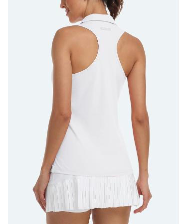 MoFiz Women's Sleeveless Golf Polo Shirt - White Camo - Medium - Buy Online on GoSupps.com