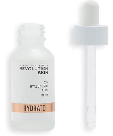 Revolution Beauty London Hyaluronic Acid Serum 2% Solution - 30ml - Fragrance Free - Lightweight Face Hydration Boost - Buy Online on GoSupps.com