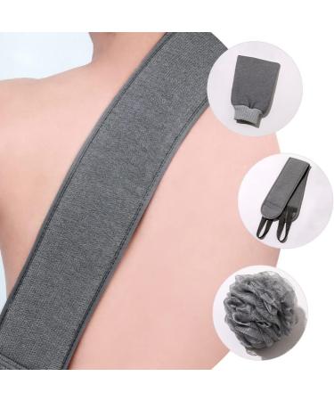 Exfoliating Bath Gloves Set for Men - Body Scrub Shower Scrubber & Loofah Cleaning Cloth - International Shipping Available - Buy Online on GoSupps.com