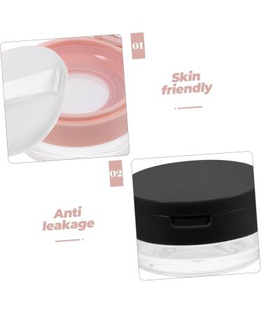 TOVINANNA 4 Pcs Portable Powder Box Crease Reusable Makeup Accessories Cosmetics Powder Case Kit Black Plastic 1 g (Pack of 1) Black Pinkx2pcs - Buy Online on GoSupps.com