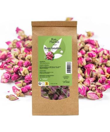  RUE DES PLANTES RUE DES PLANTES - Pink buds Bulk 100g - for tea herbal tea or cooking - dried rose buds - Buy Online on GoSupps.com